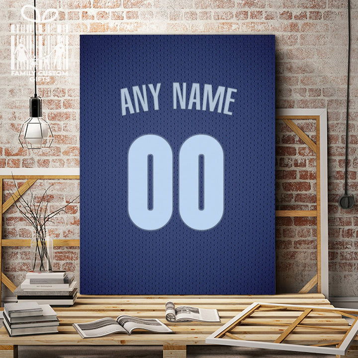 Memphis Tigers Jersey Custom Canvas Print Wall Art for Boy Girl Men Wo –  FAMILY GIFTS