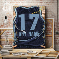 Thumbnail for Memphis Tigers Jersey Custom Canvas Print Wall Art for Boy Girl Men Women Basketball Personalized Canvas Art