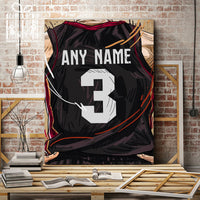 Thumbnail for Miami Heat Jersey Custom Canvas Print Wall Art for Boy Girl Men Women Basketball Personalized Canvas Art