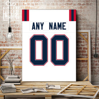 Thumbnail for New England Jersey Custom Canvas Print Wall Art for Boy Girl Men Women Football Personalized Canvas Art