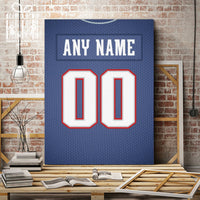 Thumbnail for New England Jersey Custom Canvas Print Wall Art for Boy Girl Men Women Football Personalized Canvas Art