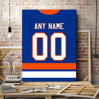 Thumbnail for New York Jersey Custom Canvas Print Wall Art for Boy Girl Men Women Hockey Personalized Canvas Art