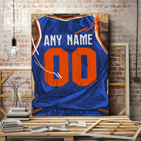 Thumbnail for New York Knicks Jersey Custom Canvas Print Wall Art for Boy Girl Men Women Basketball Personalized Canvas Art