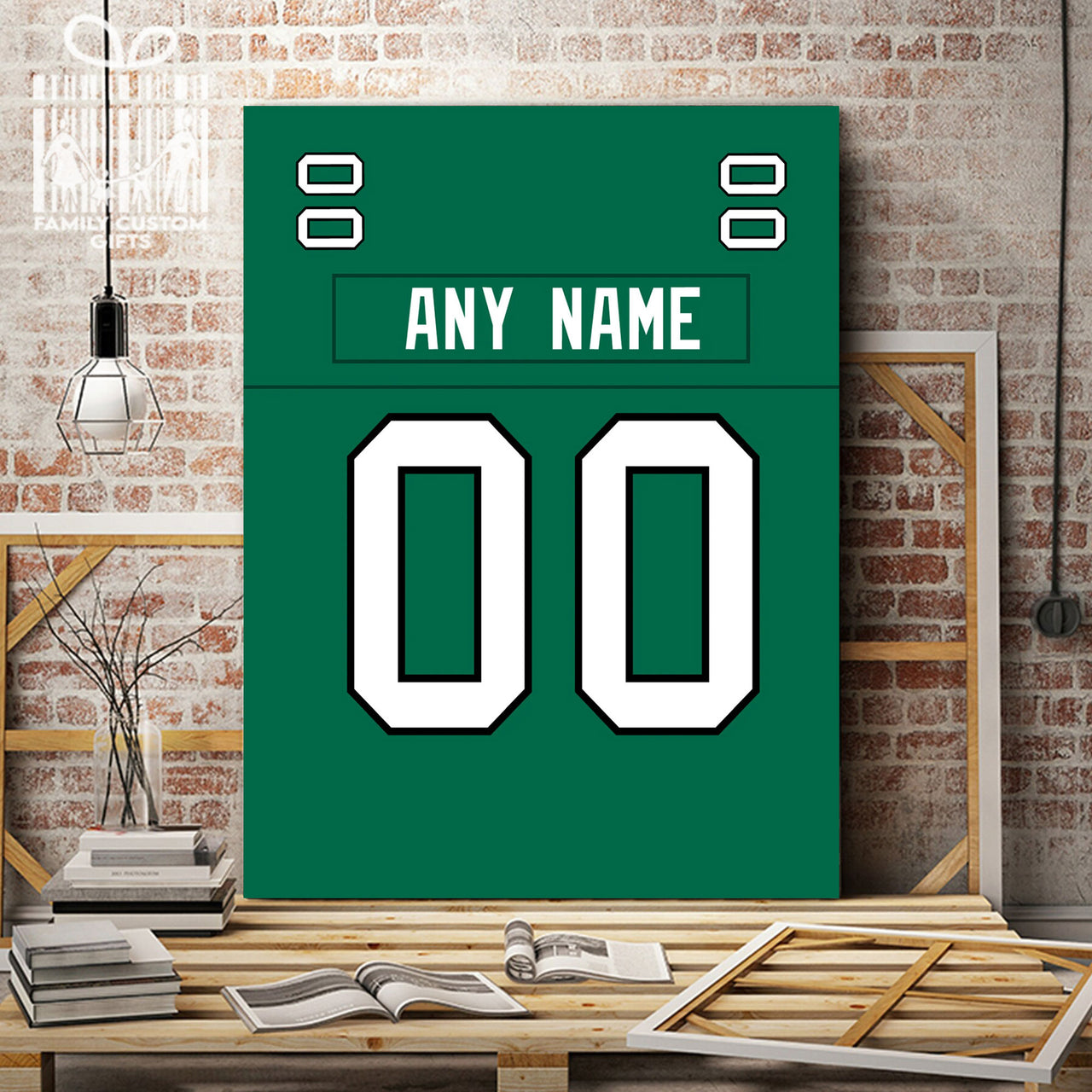 Philadelphia Jersey Custom Canvas Print Wall Art for Boy Girl Men Women Football Personalized Canvas Art