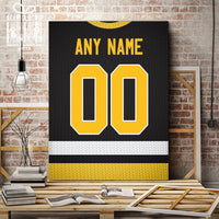 Thumbnail for Pittsburgh Jersey Custom Canvas Print Wall Art for Boy Girl Men Women Hockey Personalized Canvas Art