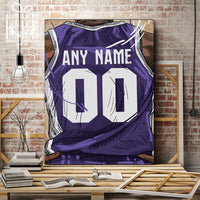 Thumbnail for Sacramento Kings Jersey Custom Canvas Print Wall Art for Boy Girl Men Women Basketball Personalized Canvas Art