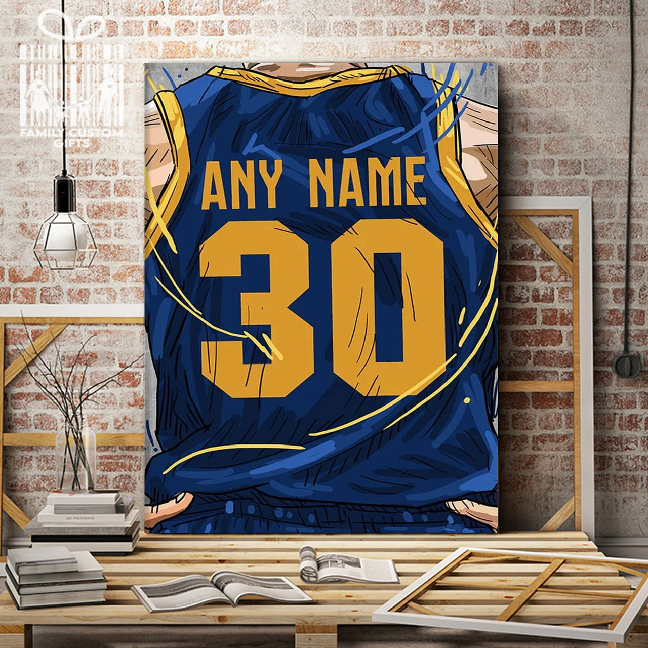 San Francisco Dons Jersey Custom Canvas Print Wall Art for Boy Girl Men Women Basketball Personalized Canvas Art