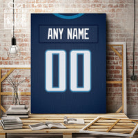 Thumbnail for Tennessee Jersey Custom Canvas Print Wall Art for Boy Girl Men Women Football Personalized Canvas Art