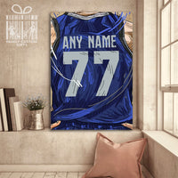 Thumbnail for Dallas Mavericks Jersey Custom Canvas Print Wall Art for Boy Girl Men Women Basketball Personalized Canvas Art