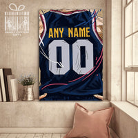 Thumbnail for Denver Nuggets Jersey Custom Canvas Print Wall Art for Boy Girl Men Women Basketball Personalized Canvas Art