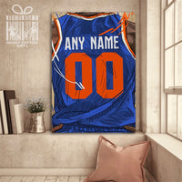 Thumbnail for New York Knicks Jersey Custom Canvas Print Wall Art for Boy Girl Men Women Basketball Personalized Canvas Art