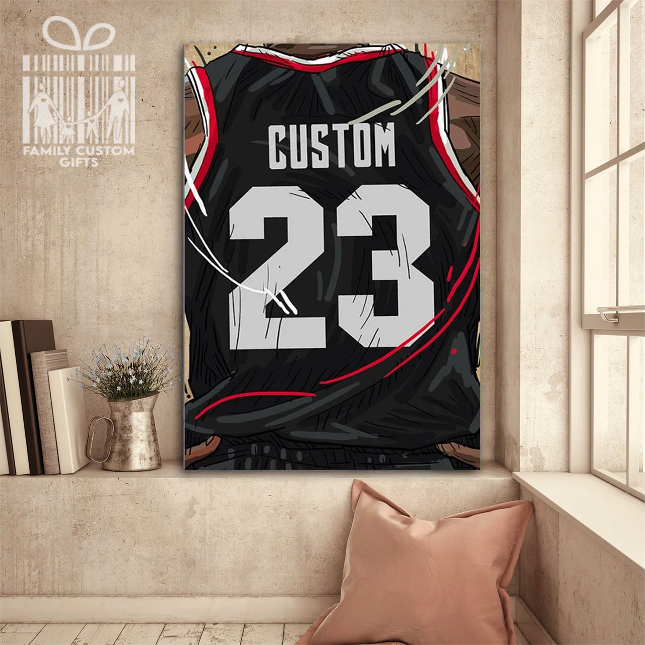 Portland Trail Blazers Jersey Custom Canvas Print Wall Art for Boy Girl Men Women Basketball Personalized Canvas Art