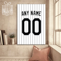 Thumbnail for Chicago Jersey Custom Canvas Print Wall Art for Boy Girl Men Women Baseball Personalized Canvas Art