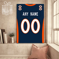 Thumbnail for Denver Jersey Custom Canvas Print Wall Art for Boy Girl Men Women Football Personalized Canvas Art