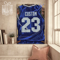 Thumbnail for Dallas Mavericks Jersey Custom Canvas Print Wall Art for Boy Girl Men Women Basketball Personalized Canvas Art