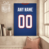 Thumbnail for Houston Jersey Custom Canvas Print Wall Art for Boy Girl Men Women Football Personalized Canvas Art