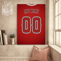 Thumbnail for Los Angeles Jersey Custom Canvas Print Wall Art for Boy Girl Men Women Baseball Personalized Canvas Art