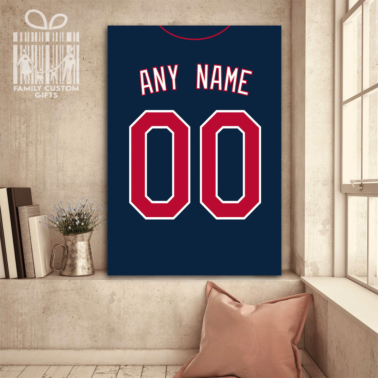 Minnesota Jersey Custom Canvas Print Wall Art for Boy Girl Men Women Baseball Personalized Canvas Art