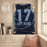 Thumbnail for Memphis Tigers Jersey Custom Canvas Print Wall Art for Boy Girl Men Women Basketball Personalized Canvas Art