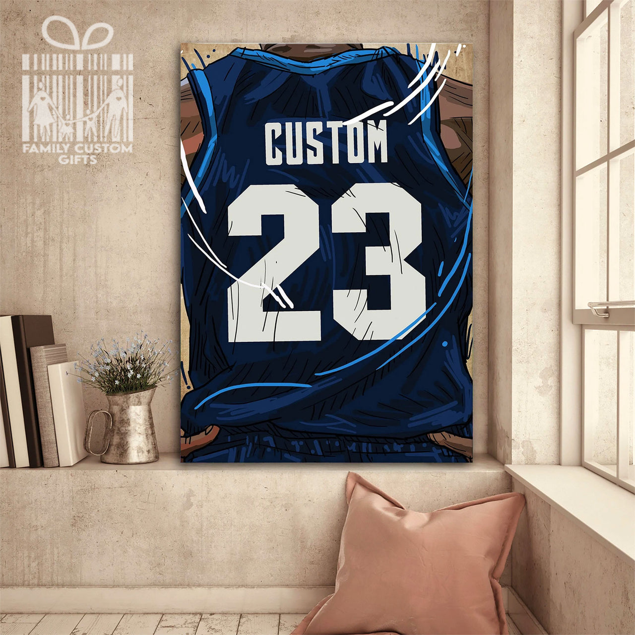 Minnesota Golden Gophers Jersey Custom Canvas Print Wall Art for Boy Girl Men Women Basketball Personalized Canvas Art