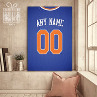 Thumbnail for New York Jersey Custom Canvas Print Wall Art for Boy Girl Men Women Basketball Personalized Canvas Art