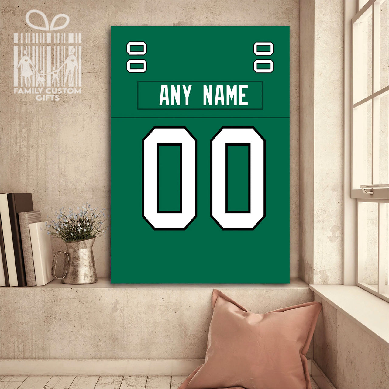 Philadelphia Jersey Custom Canvas Print Wall Art for Boy Girl Men Women Football Personalized Canvas Art