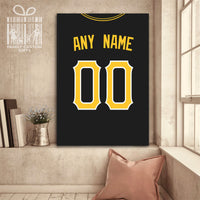 Thumbnail for Pittsburgh Jersey Custom Canvas Print Wall Art for Boy Girl Men Women Baseball Personalized Canvas Art