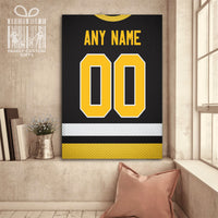 Thumbnail for Pittsburgh Jersey Custom Canvas Print Wall Art for Boy Girl Men Women Hockey Personalized Canvas Art