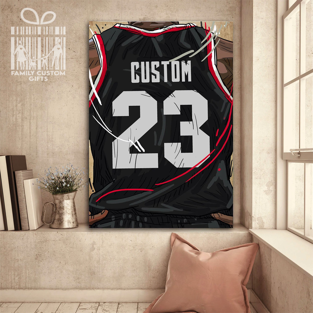 Portland Trail Blazers Jersey Custom Canvas Print Wall Art for Boy Girl Men Women Basketball Personalized Canvas Art