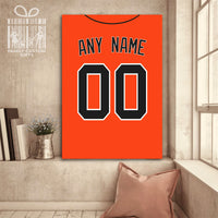 Thumbnail for San Francisco Jersey Custom Canvas Print Wall Art for Boy Girl Men Women Baseball Personalized Canvas Art