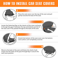Thumbnail for Custom Car Seat Cover Cat Paw Print 3D Silver Metal Seat Covers for Cars