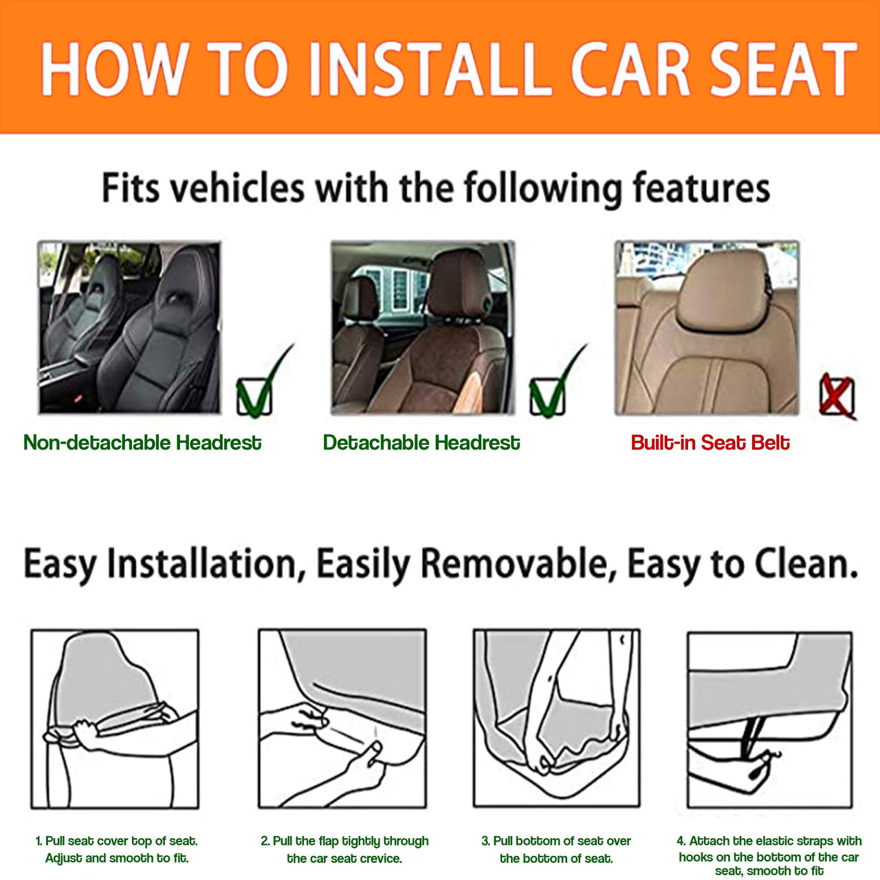 Custom Car Seat Cover Black Queen Nutritional Facts Seat Covers for Cars
