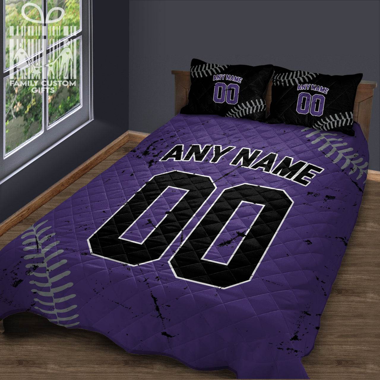 Custom Quilt Sets Colorado Jersey Personalized Baseball Premium Quilt Bedding for Men Women