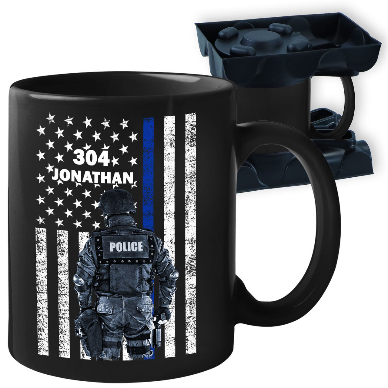 Personalized Police Officer Gifts Thin Blue Line Law Enforcement Gifts  Police Fathers Day Gift Personalized Fathers Day Gift for Men 