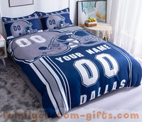 Thumbnail for Custom Quilt Sets Dallas American Football Premium Quilt Bedding for Boys Girls Men Women