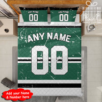 Thumbnail for Custom Quilt Sets Dallas Jersey Personalized Ice hockey Premium Quilt Bedding for Men Women