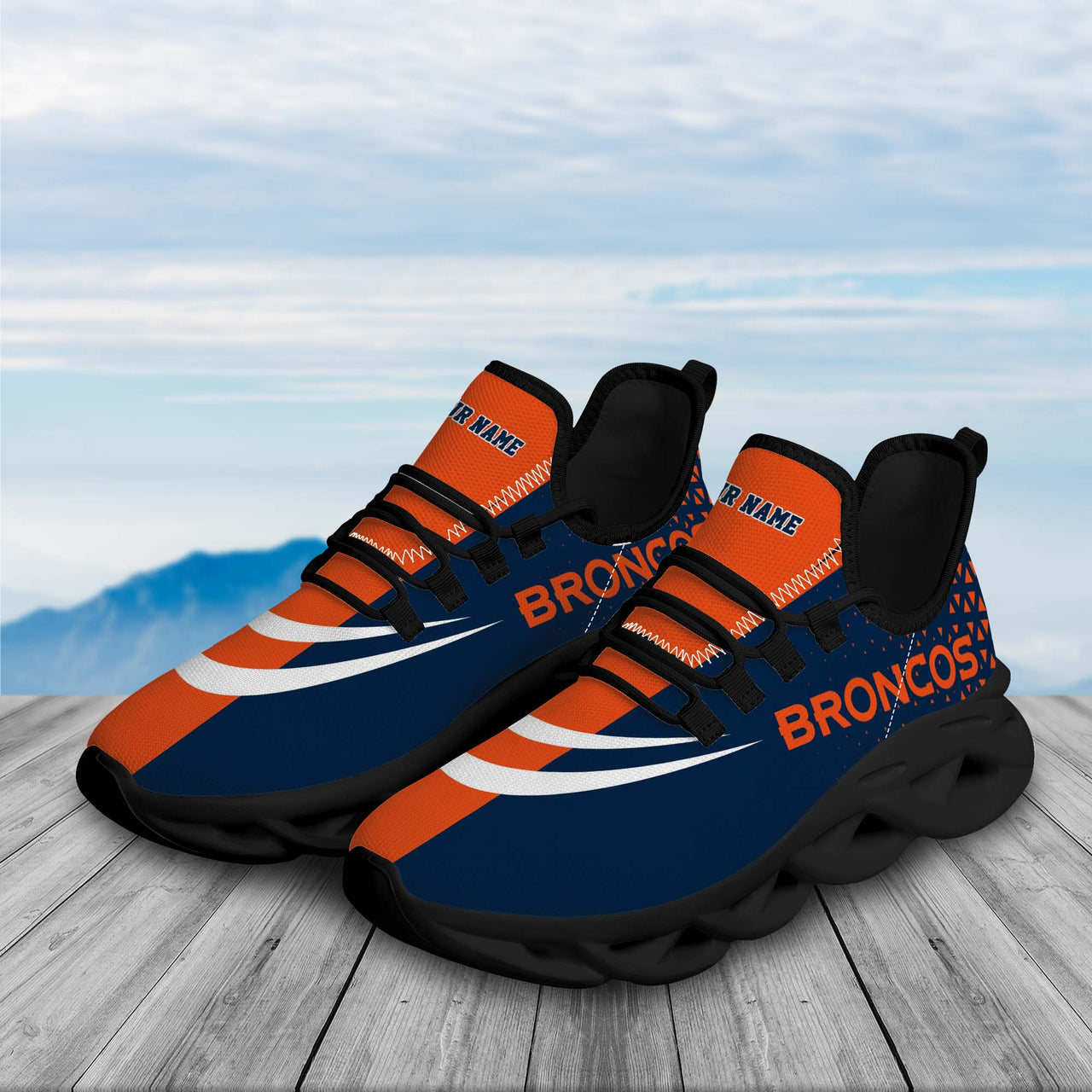 Denver Broncos Custom Personalized Max Soul Sneakers Running Sport Shoes for Men Women