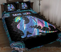 Thumbnail for Custom Quilt Sets Dragon Mandala Pattern Premium Quilt Bedding for Boys Girls Men Women