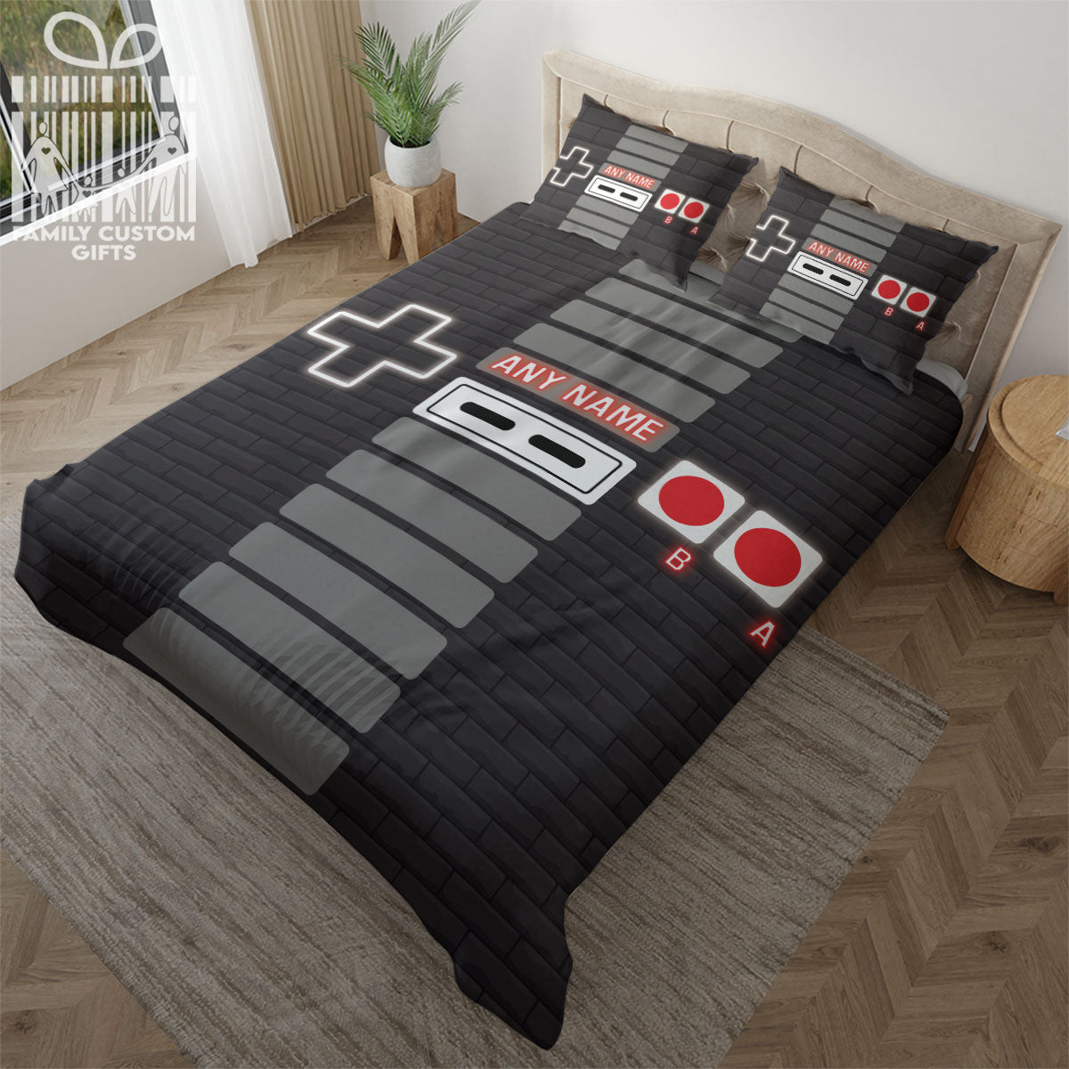 Comforter Gamer Gaming Custom Bedding Set for Kids Teens Adult Personalized Premium Bed Set