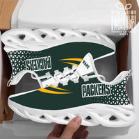 Thumbnail for Green Bay Packers Custom Personalized Max Soul Sneakers Running Sport Shoes for Men Women