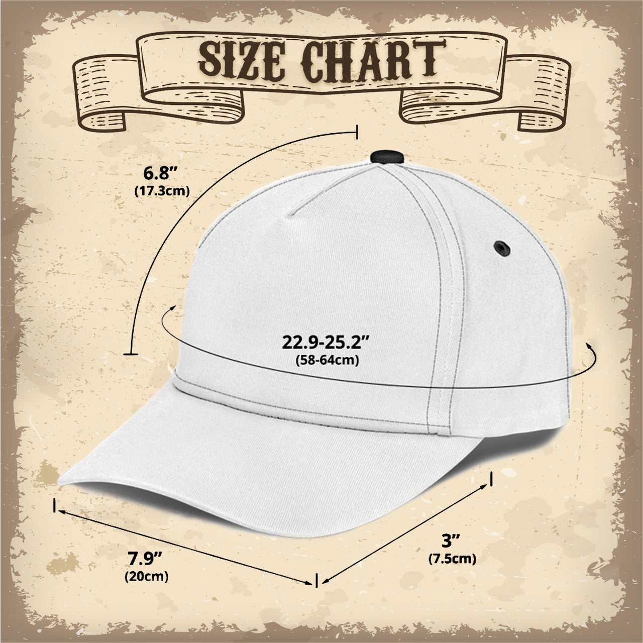 Cow Print Farmhouse Custom Hats for Men & Women 3D Prints Personalized Baseball Caps
