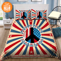 Thumbnail for Imagine All The People Living Life in Peace Custom Bedding Set for Teens Adult Premium Bed Set