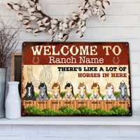 Thumbnail for Personalized Custom Name Hope You Like Horses Printed Metal Signs Gift For Horse