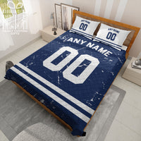 Thumbnail for Custom Quilt Sets Indianapolis Jersey Personalized Football Premium Quilt Bedding for Men Women