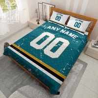 Thumbnail for Custom Quilt Sets Jacksonville Jersey Personalized Football Premium Quilt Bedding for Men Women