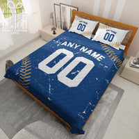 Thumbnail for Custom Quilt Sets Kansas City Jersey Personalized Baseball Premium Quilt Bedding for Men Women