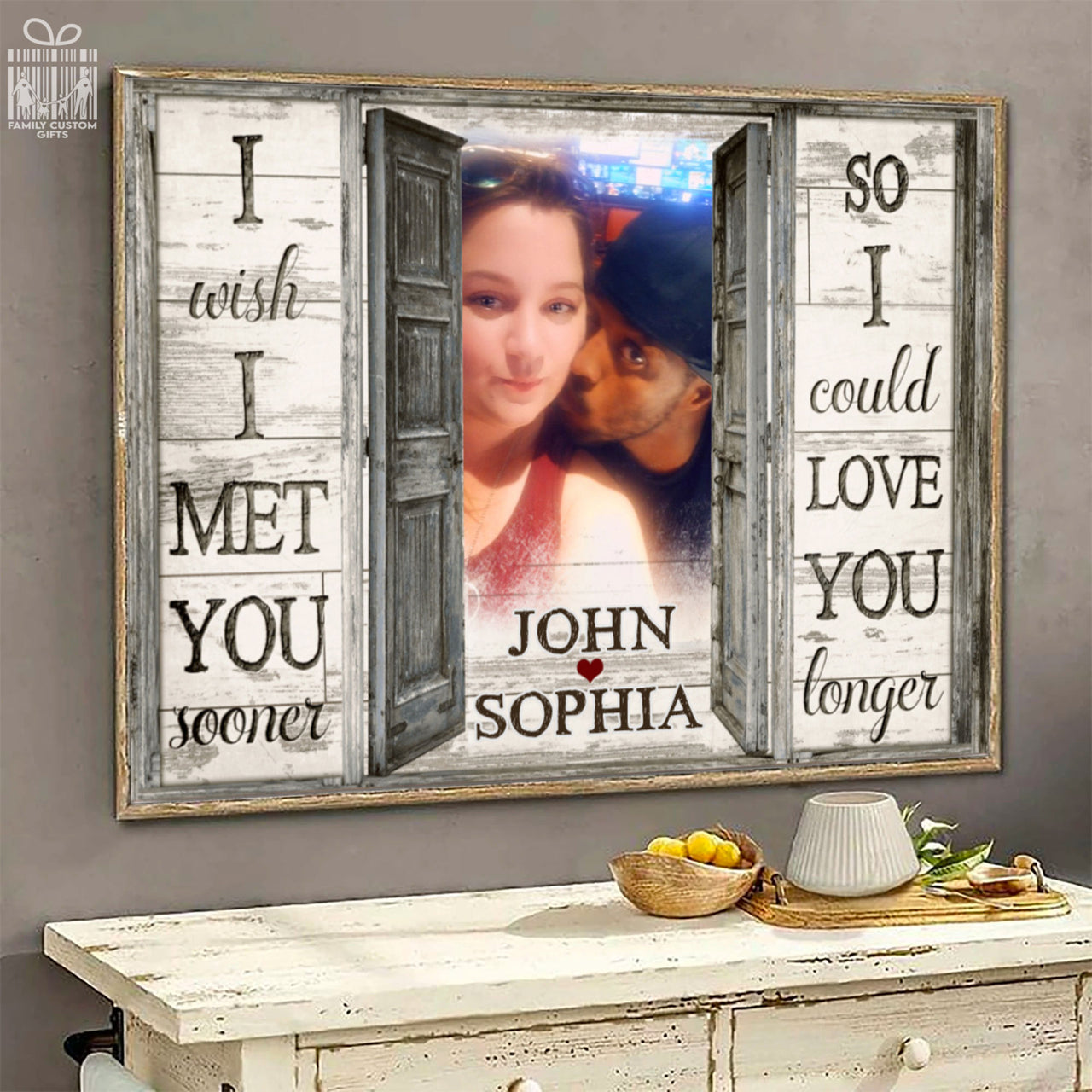 Custom Poster Prints I Wish I Met You Sooner Personalized Wall Art for Couple - Premium Poster