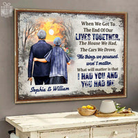 Thumbnail for Custom Poster Prints Navy Veteran Family Old Couple When We Get Personalized Wall Art for Couple - Premium Poster