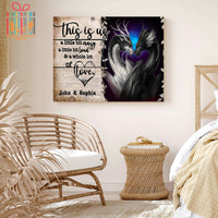 Thumbnail for Custom Poster Prints Wall Art Dragon A Little Bit Personalized Gifts Wall Decor - Gift for Her & Him
