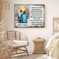 Thumbnail for Custom Poster Prints Africa Family Old Couple When We Get Personalized Wall Art for Couple - Premium Poster